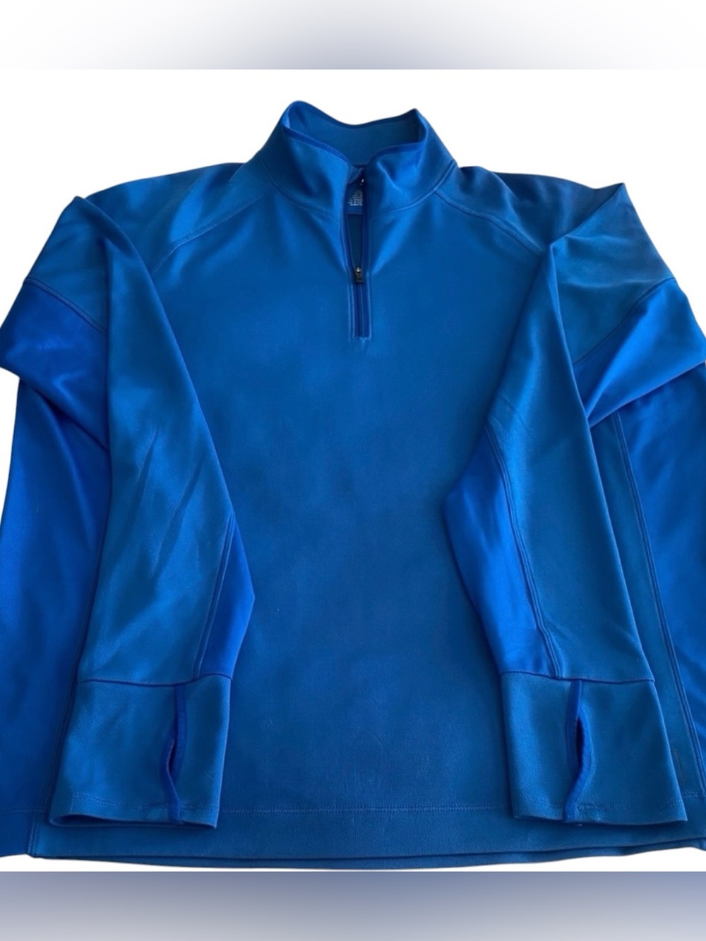 REI Co-op Blue Quarter Zip Pullover L Performance Hiking Trail Gorpcore Men - Picture 5 of 14